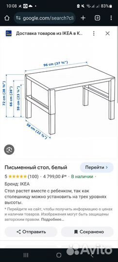 Стол IKEA поль