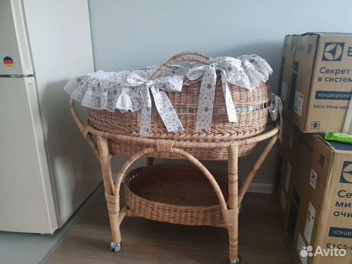 Люлька колыбель плетеная из лозы