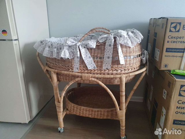 Люлька колыбель плетеная из лозы
