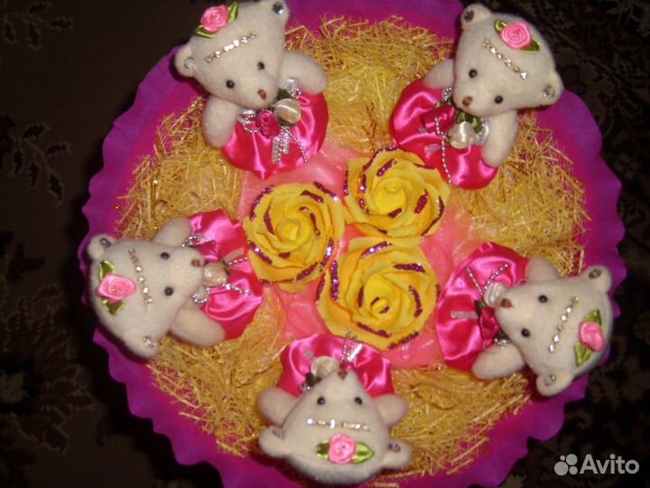 Букеты из мягких игрушек