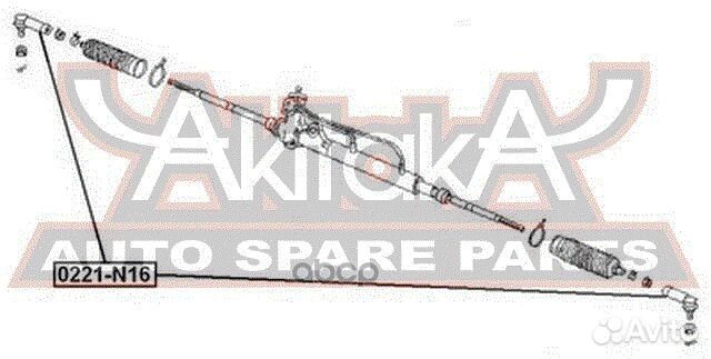 Наконечник рулевой 0221N16 asva