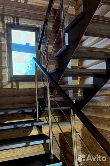 Лестницы на металлокаркасе под ключ