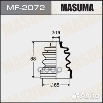 MF-2072 пыльник привода Masuma MF2072 Masuma