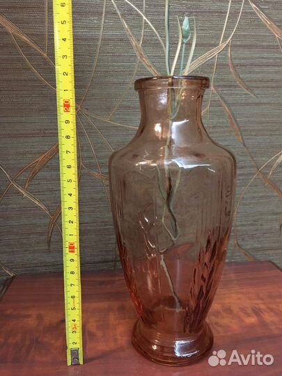 Ваза цветное стекло СССР