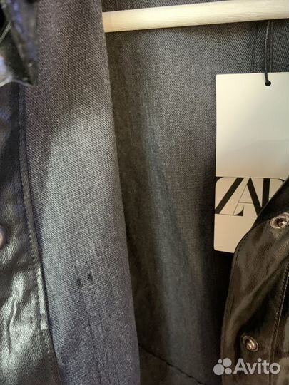 Кожаное платье zara