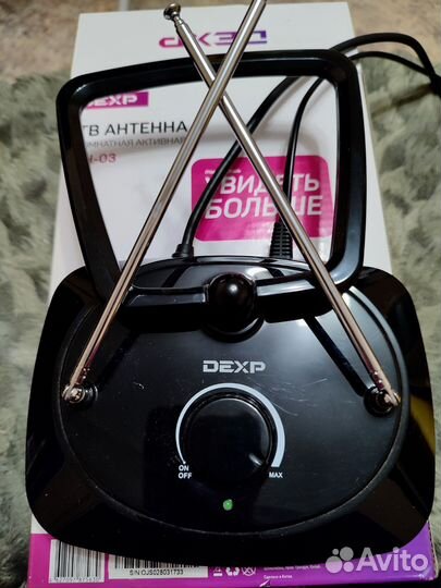 Антенна для тв комнатная активная Dexp AH-03