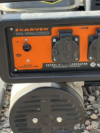 Генератор 2,8/3 квт carver PPG-3900A builder (г295