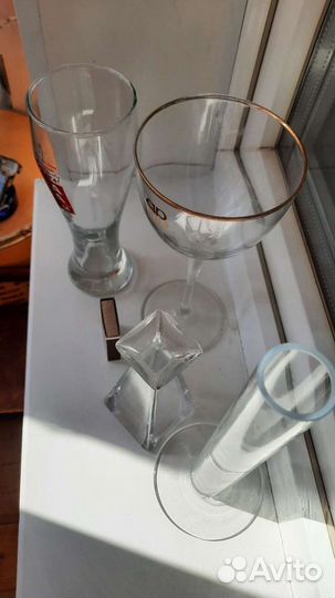 Бокал для пива и две вазы