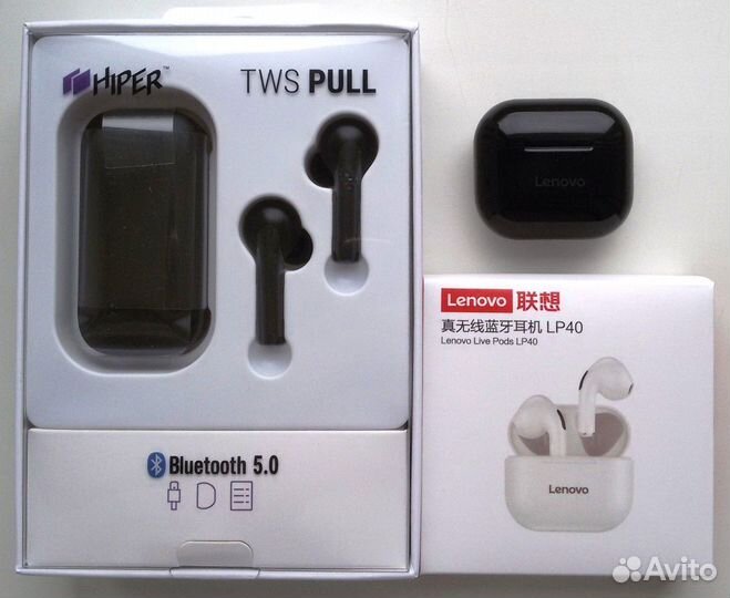 Наушники беспроводные Hiper Lenovo новые