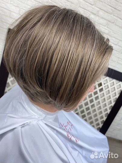 Модель на женскую стрижку для портфолио