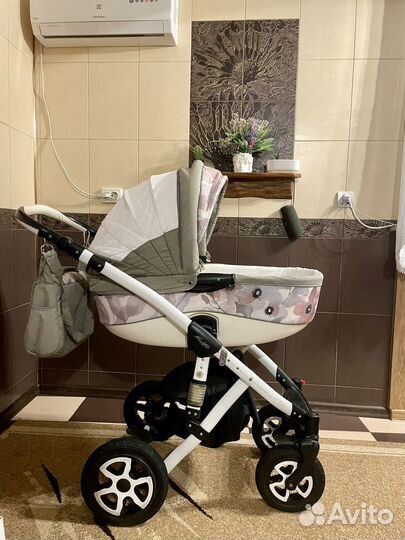 Детская коляска Adamex Barletta Акварель 2 в 1