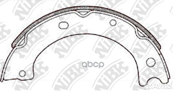 Колодки тормозные барабанные (2шт) зад FN88