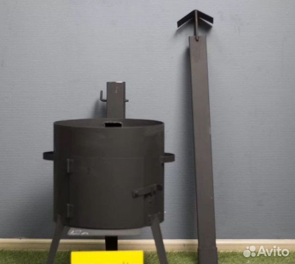 Печь для казана 6л. с трубой и дверцей