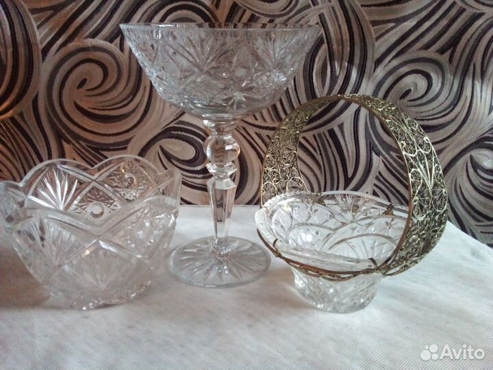Хрусталь Салатники Ваза Конфетница
