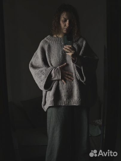 Пончо свитер