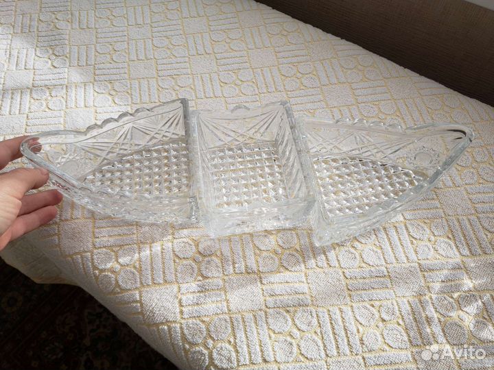 Набор салатников хрустальный