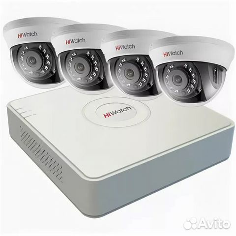 Комплект видеонаблюдения, монтаж