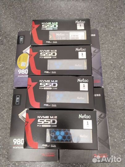 SSD M2 nvme 2TB 1TB samsung 980 PRO netac новые
