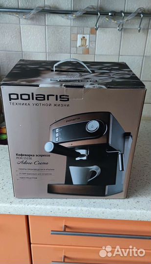 Кофеварка рожковая эспрессо Polaris PCM 1515E