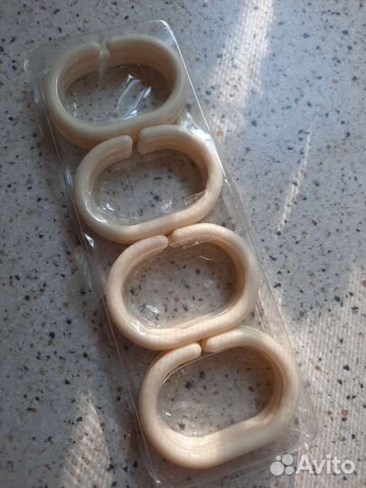 Новые колечки 12 шт для шторки в душе