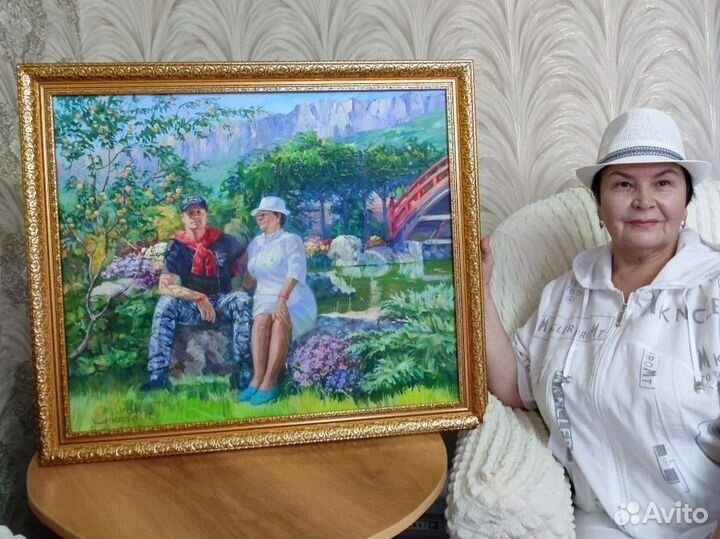 Картина маслом на холсте Портрет Пейзаж