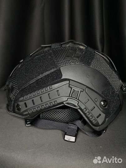 Баллистический шлем OPS core. Безухий. Черный