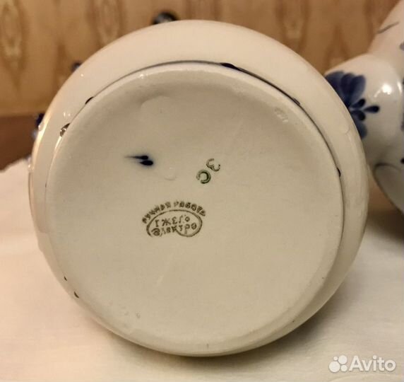 Чайник, ваза Гжель