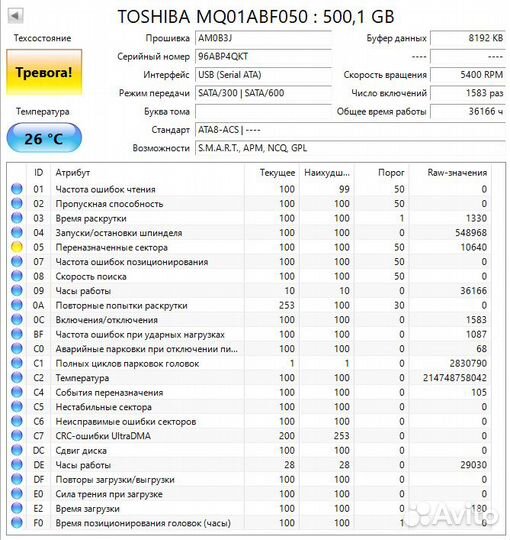 Жесткий диск 2.5 SATA 500Gb