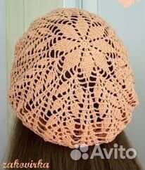 Ажурный летний берет
