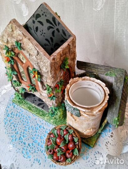 Чайный - домик + сахарница