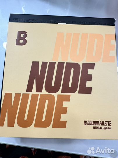 Палетка теней beauty bay Nude 16