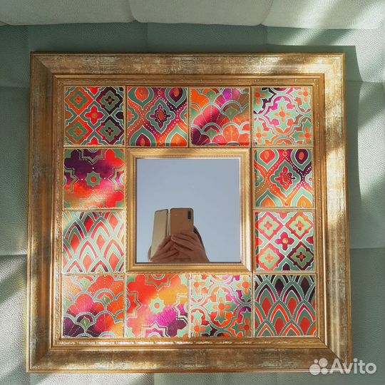 Зеркало с ручной росписью