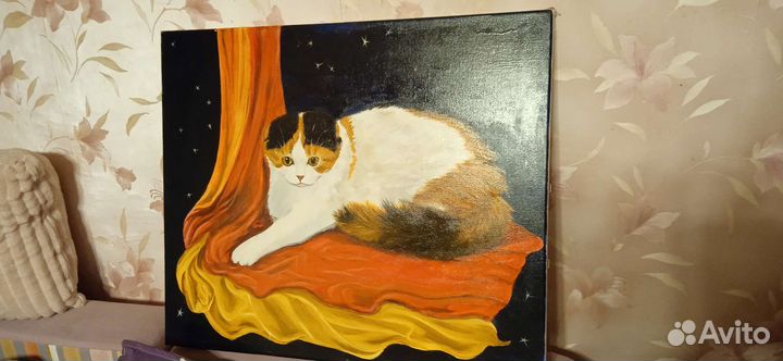 Картина кошка