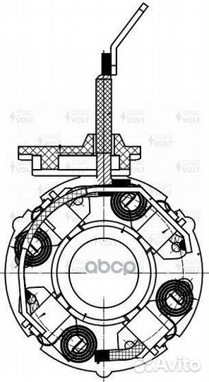 Узел щеточный стартера Chevrolet Cruze (09) 1