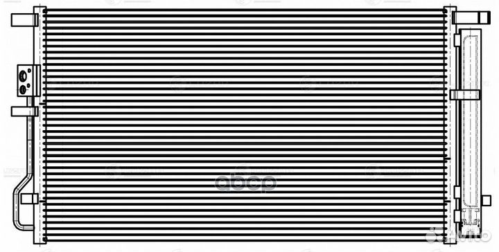 Радиатор кондиционера с ресивером для а/м Hyundai