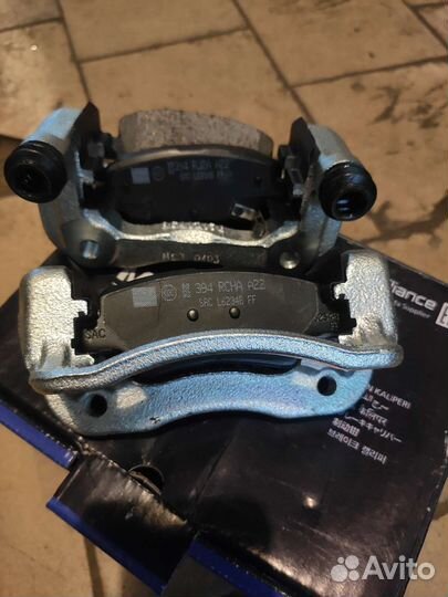 Скоба заднего суппорта solaris kia rio