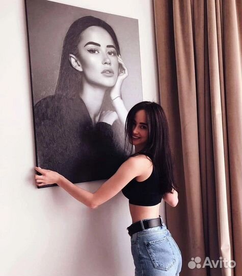 Портреты на холсте по фото Химки