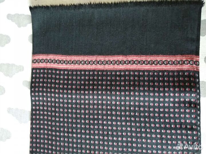 Мужской шарф шерсть и шелк