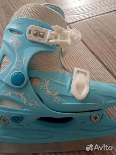 Коньки фигурные раздвижные, заточены