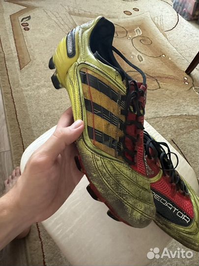 Бутсы Adidas Predator профики кожа кенгуру