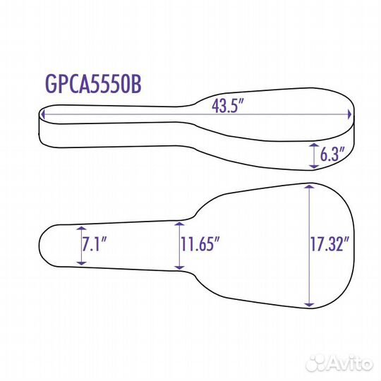 Кейс для гитар OnStage gpca5550B