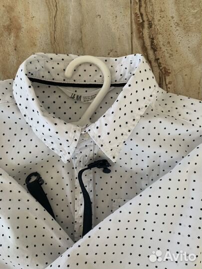 Рубашка школьная H&M с бабочкой