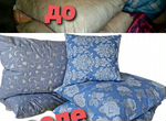 Реставрация чистка подушек, перин и одеял