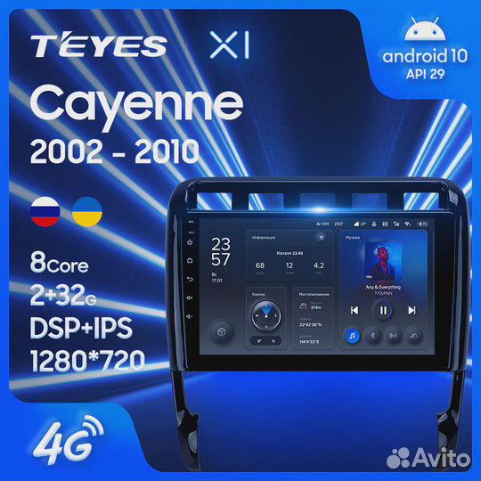 Штатная магнитола Teyes X1 4G Porsche Cayenne I 1