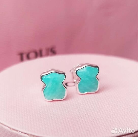 Серьги Tous амазонит