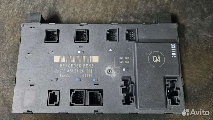 Модуль левой двери mercedes W209 CLK