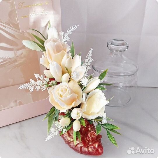 Сувенирное мыло, букет в туфельке