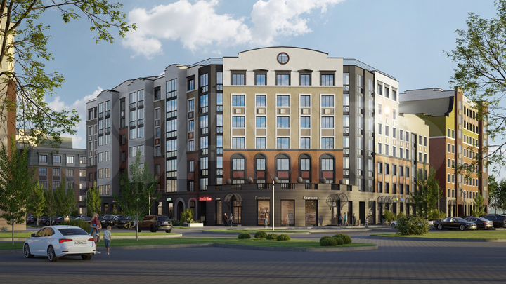 3-к. квартира, 87 м², 6/7 эт.