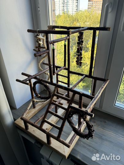 Игровая зона для попугаев