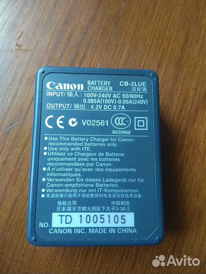 Зарядное устройство на фотоаппарат Canon